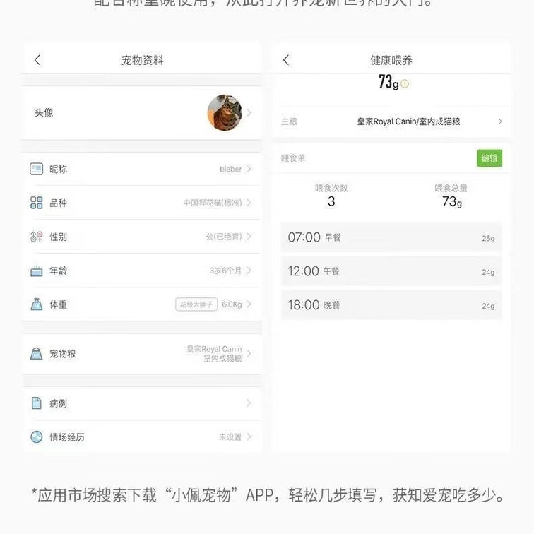 小佩宠物智能宠物碗 猫咪称重碗狗食盆精准控制食量猫肥胖电子碗,淘宝优惠券,粉丝福利购,淘宝优惠卷