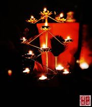 Fang Zhuchongkongkongli Baidou Dou of the Fighting Lamp Holder North Bucket Seven Star Lamp Candlelit orthodox Taoiseach Essential Fighting Lamp of the Orthodox Taoist