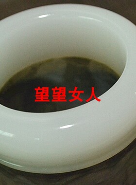 阿富汗白玉镶嵌国画石茶笔筒