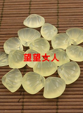 玉石扇贝吊坠贝贝富手链项链饰品