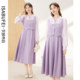 French earring collar dress, retro and elegant