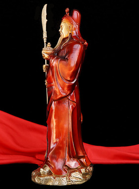 黄铜家居玄关摆件武财神关二爷