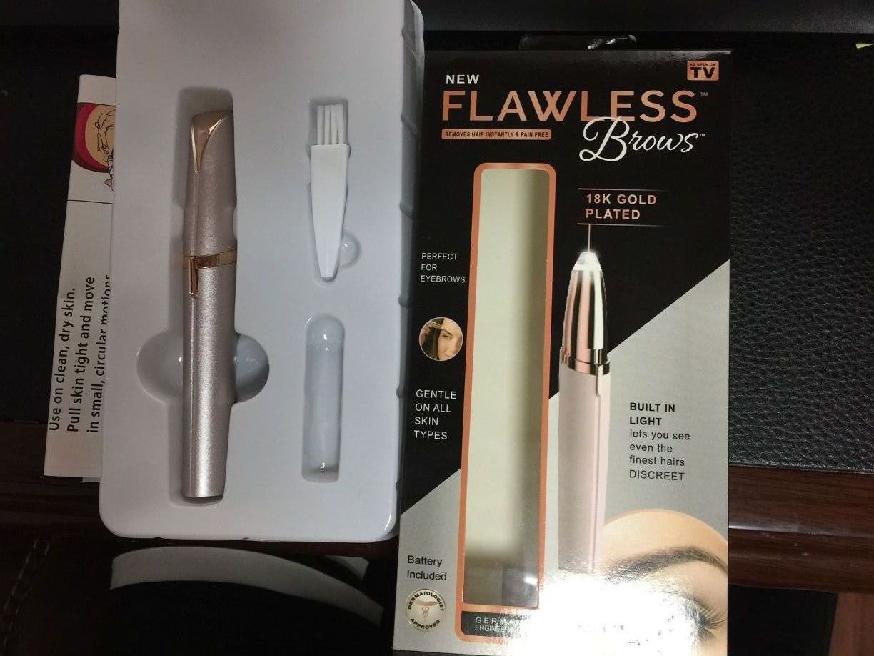 flawless brows 口红修眉器口红剃毛器 脱毛器 电动修眉仪tv爆款 - 图3