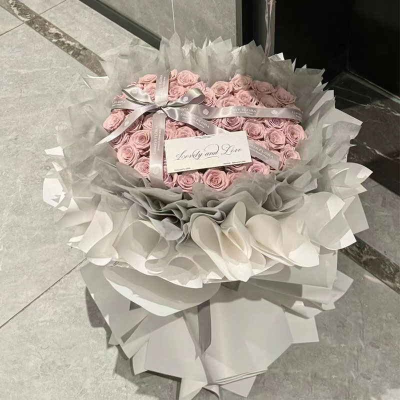 曼塔永生花玫瑰大花束芭蕾风仿真花香皂花高级送女生闺蜜生日礼物 - 图3