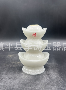 批发夜光元宝摆件 树脂节节元宝家居办公摆件工艺品