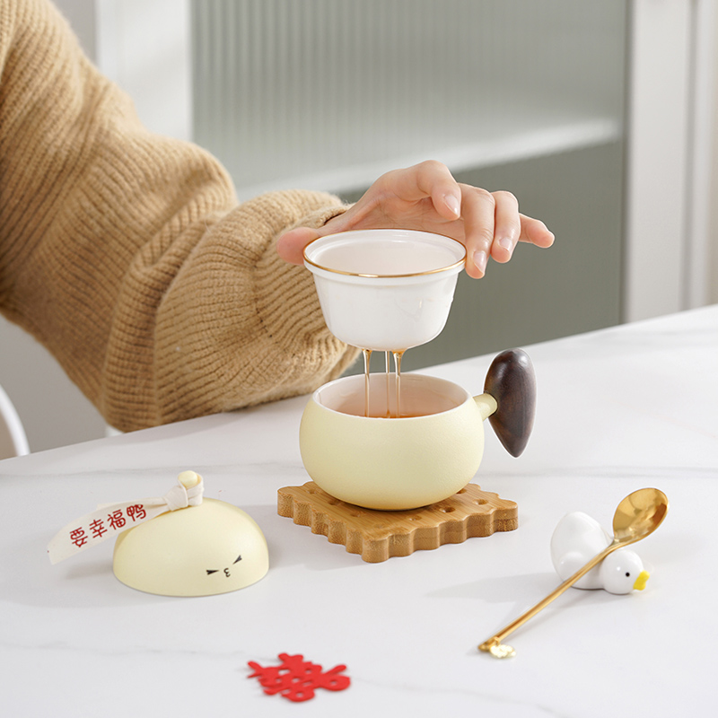 永不分梨鸭新婚礼物送新人闺蜜情侣喜杯子新婚订婚礼品送新娘实用