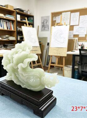 百财聚来白菜摆件招财家