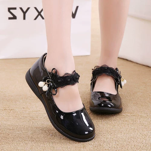 Туфли для кожаной обуви для принцессы, детская обувь, из натуральной кожи, в корейском стиле, мягкая подошва