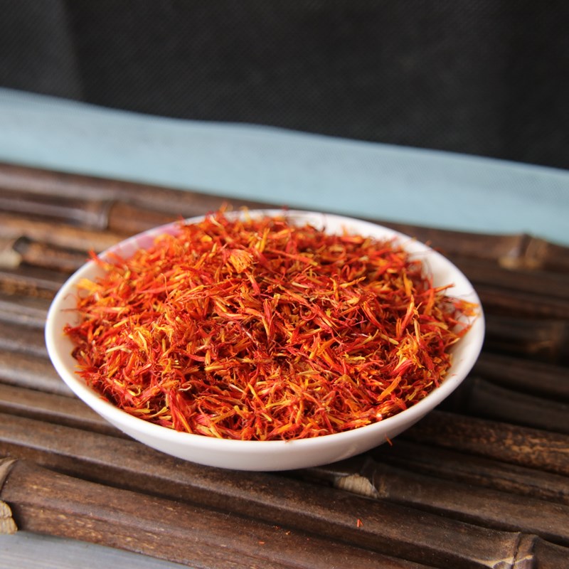 新疆红花特级正品中药材红花食用散装红花泡水草红花泡茶500g包邮 - 图2