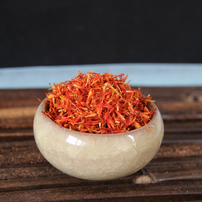 新疆红花特级正品中药材红花食用散装红花泡水草红花泡茶500g包邮 - 图3