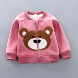 Пуховик подходит для мужчин и женщин, утепленная демисезонная детская толстовка, детский бархатный комплект, детская одежда, 3 лет