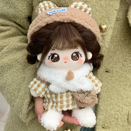 贝乐宠物园棉花娃娃正版女20cm公仔玩偶冬季娃衣换装裙子衣服套装 - 图3