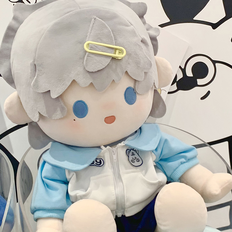 大乐仔40cm棉花娃娃正版无属性一番赏坐体公仔衣服男娃女生日礼物 - 图2