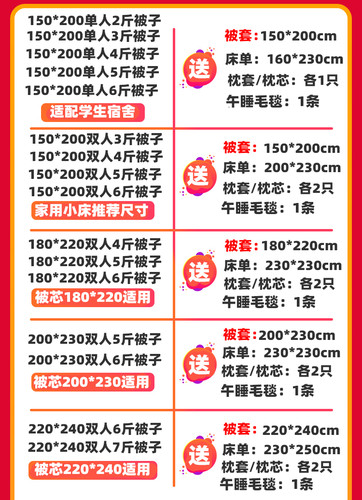 被子送四件套被芯枕芯床单被套学生宿舍单双人夏被三件套加厚冬被 - 图2