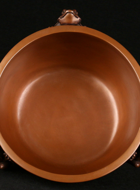 紫铜聚宝盆招财家用装饰开业礼品