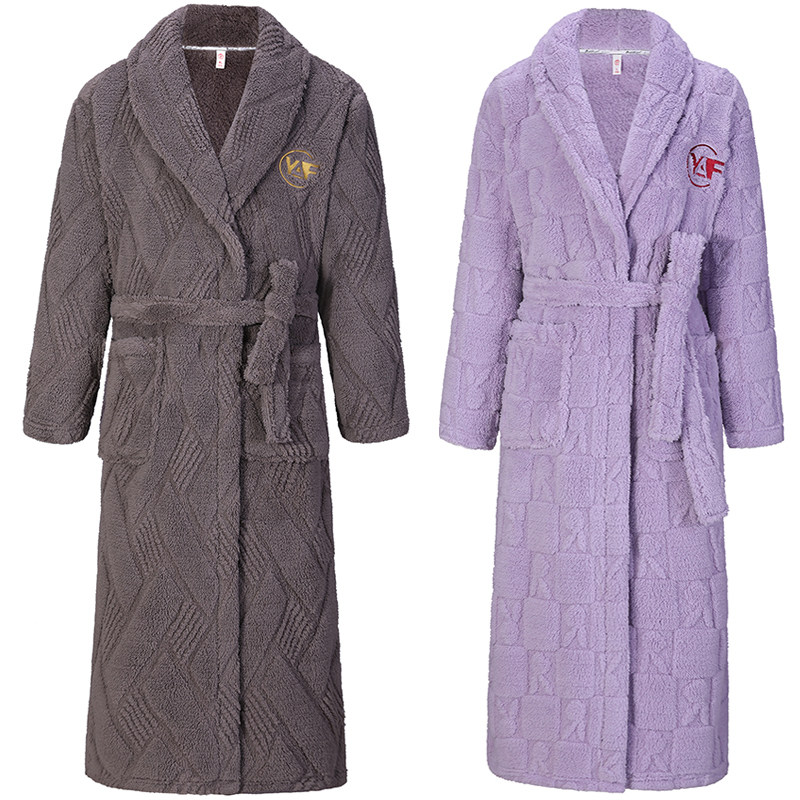 2件装睡袍女士加厚长款买一送一冬季法兰绒情侣珊瑚绒浴袍男大码,淘宝优惠券,粉丝福利购,淘宝优惠卷