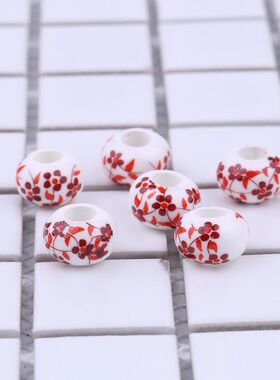 diy陶瓷中国结编织儿童节珠子
