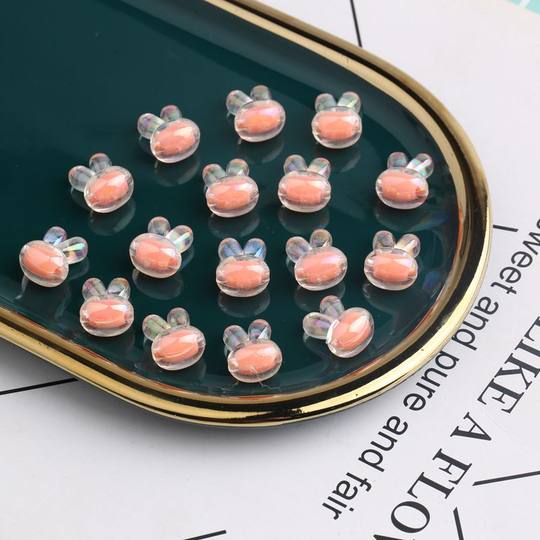 Diy children's colorful braided necklace with loose beads