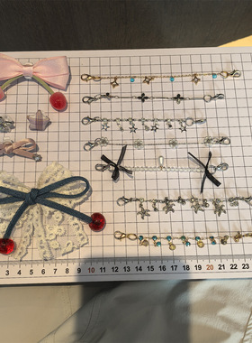 点点五角星鞋带扣德训鞋diy鞋花