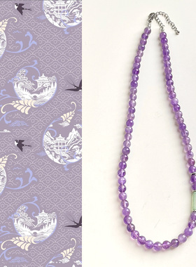 【热销商品】风天然紫水晶锁骨链