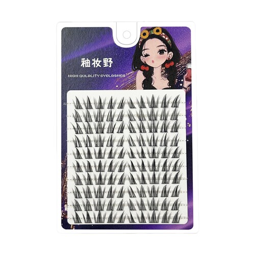 新款蝴蝶少女向日葵假睫毛自然仿真单簇分段式新手免胶上镜款简约 - 图3