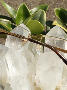 天然水晶太阳眼镜