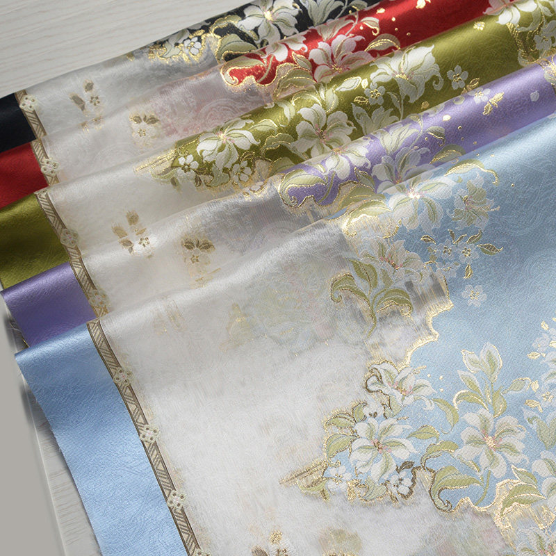 百合倒影织金妆花马面裙布料汉服布料提花面料纱料春夏玉猫原创,淘宝优惠券,粉丝福利购,淘宝优惠卷