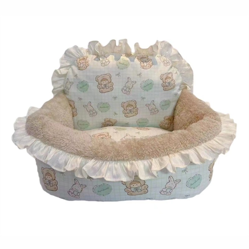 宠物毛绒花边可爱靠背窝用品diy图纸模版纸样保暖舒适狗屋大型犬,淘宝优惠券,粉丝福利购,淘宝优惠卷