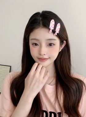 多巴胺刘海化妆无痕夹少女感爆棚