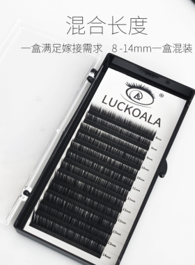 L型广角芭比超翘单根扁毛0.25双毛尖狐系欧美风LD粗黑密哑光90度