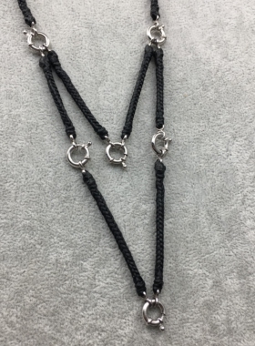 纯手工精编真丝蜡绳防水防汗不掉色多挂项链绳6挂佛牌链四五六挂