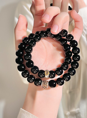 十年溏心老料黑金菩提手串