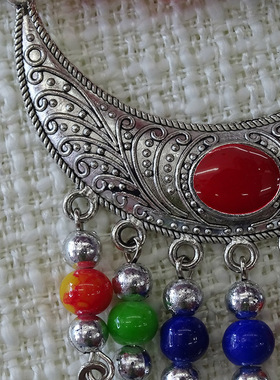 丽江复古藏族云南夸张头饰项链