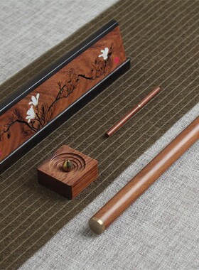 节日礼品公司伴手礼檀木制品中式线香卧香盒香器文创工艺香道套装