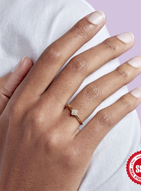 浪姐同款四叶花草925女