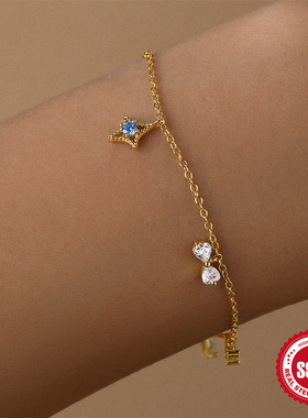 简约百搭S925纯银几何手链