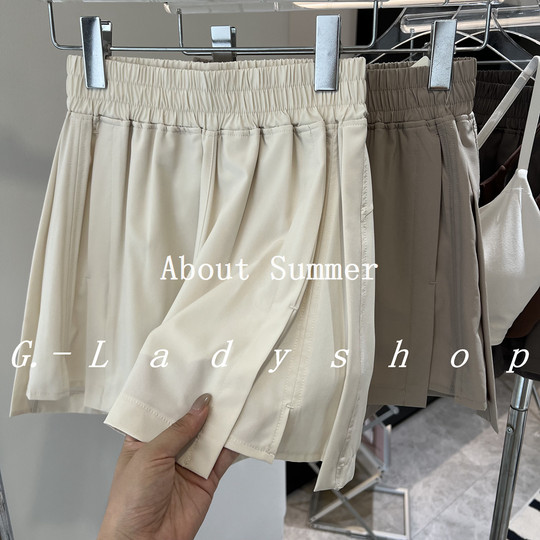 梨形身材快乐裤 A字版型宽松口袋运动短裤 高腰休闲短裤裤