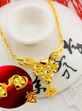 气质轻奢花朵项链送女生