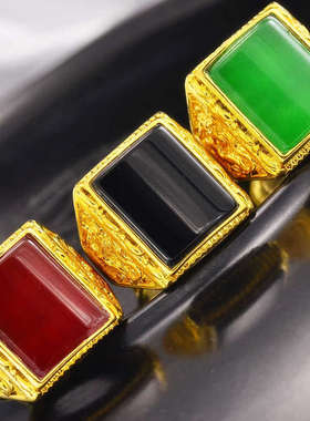 新娘生日礼物久不掉色黄金戒指