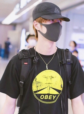 肖站同款闪电项链简约王一博同款