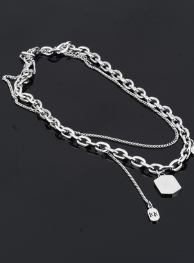 短项链钛钢情侣不掉色锁骨链