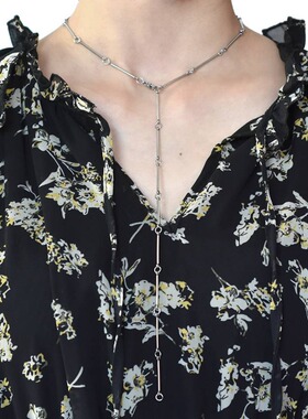 新款简约项链女潮流棍ins流苏