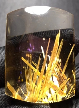 钛晶金发晶无事牌吊坠挂件男女