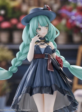 批发人偶黑礼服未来初音手办盛装出行美少女模型桌面机箱游戏摆件