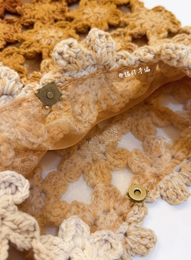 锡仔手编渐变咖繁花托特包包单肩包DIY材料包自制手工编织