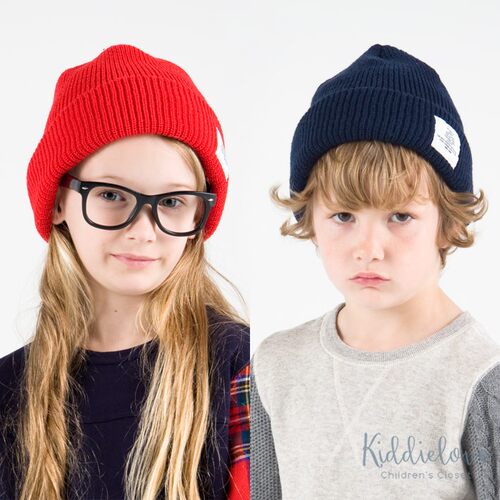 Kiddielove 日本代购 童装 SMOOTHY 日本制纯色饱和秋冬毛线帽 - 图1