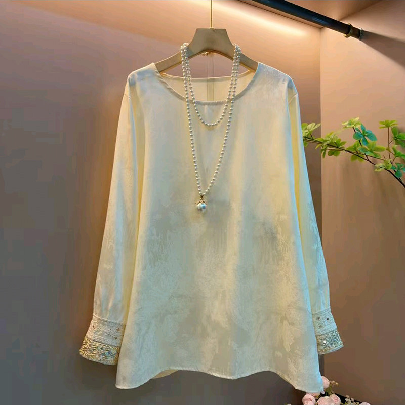 新中式大码女装拼接提花内搭衫2026春季新款刺绣马甲显瘦钉珠马夹,淘宝优惠券,粉丝福利购,淘宝优惠卷