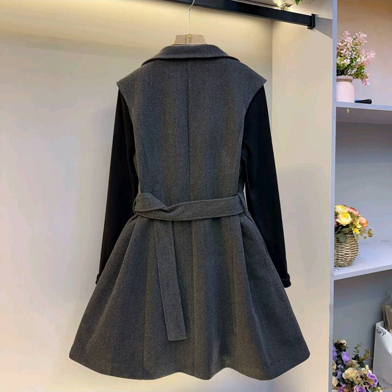 欧货赫本风西服领马甲裙打底衫两件套2025秋冬季新款胖mm大码女装,淘宝优惠券,粉丝福利购,淘宝优惠卷