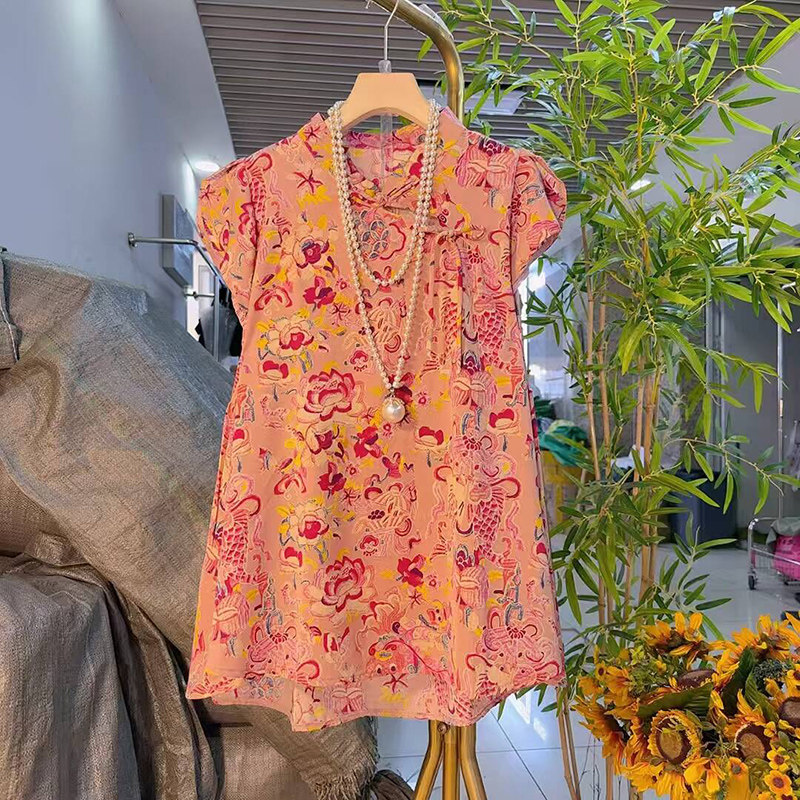 2025夏季新款新中式国风盘扣复古印花上衣大码女装胖mm百搭阔腿裤,淘宝优惠券,粉丝福利购,淘宝优惠卷