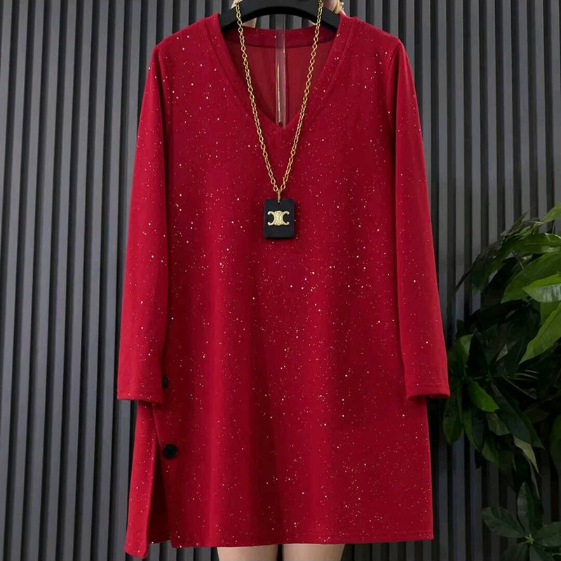 新款韩版时尚亮星开叉遮肉不等式大衫大码女装胖mm休闲减龄上衣女,淘宝优惠券,粉丝福利购,淘宝优惠卷